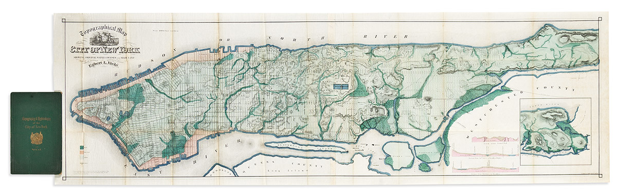(NEW YORK CITY.) Egbert Viele. The Topography and Hydrology of New York.